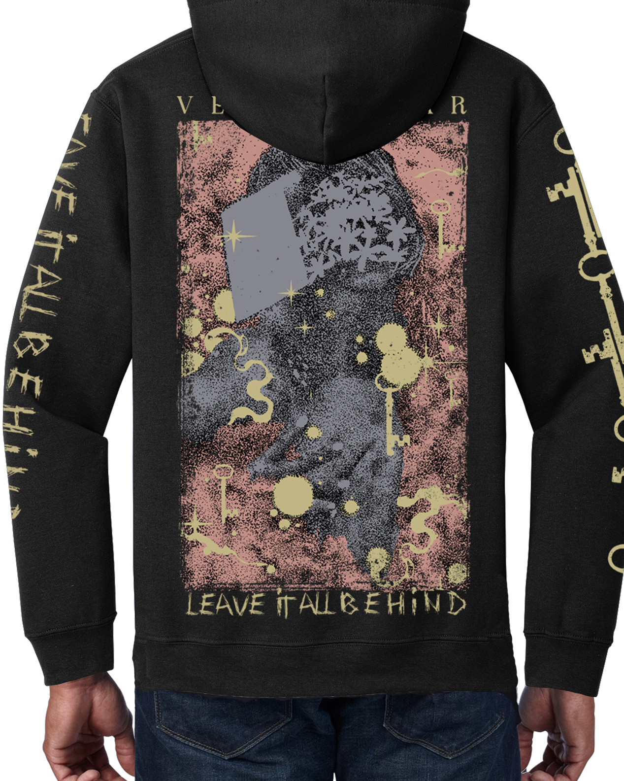 Hoodie Zipper "Leave It All Behind"